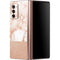 White Rose Gold Marble Galaxy Z Fold2 5G Skin