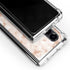 White Rose Gold Marble Galaxy Z Fold4 5G Clear Case