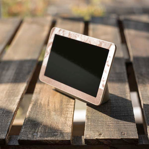 White Rose Gold Marble Google Home Hub Skin