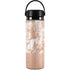 White Rose Gold Marble Hydro Flask 20oz Wide Mouth Skin