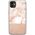 White Rose Gold Marble iPhone 11 Clear Case