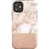 White Rose Gold Marble iPhone 11 Impact Case