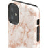 White Rose Gold Marble iPhone 11 Impact Case
