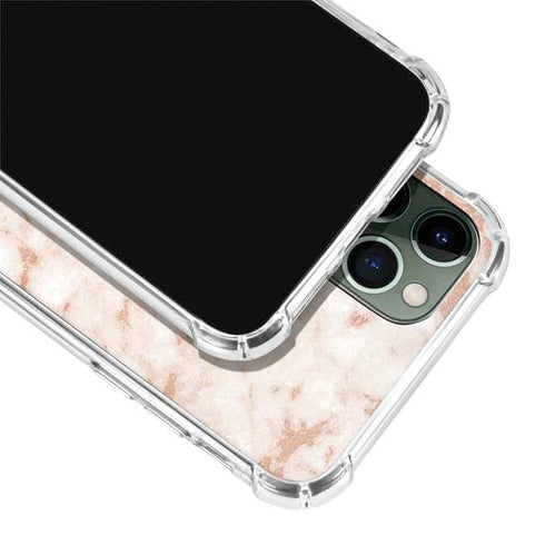 White Rose Gold Marble iPhone 11 Pro Max Clear Case