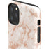 White Rose Gold Marble iPhone 11 Pro Max Impact Case