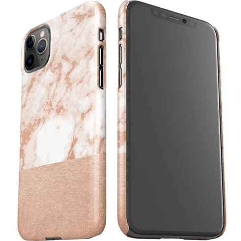 White Rose Gold Marble iPhone 11 Pro Max Lite Case
