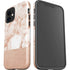 White Rose Gold Marble iPhone 12 Impact Case
