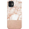 White Rose Gold Marble iPhone 12 Mini Lite Case