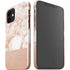 White Rose Gold Marble iPhone 12 Mini Lite Case