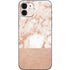 White Rose Gold Marble iPhone 12 Mini Skin