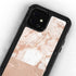 White Rose Gold Marble iPhone 12 Mini Waterproof Case