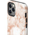 White Rose Gold Marble iPhone 12 Pro Impact Case