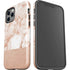 White Rose Gold Marble iPhone 12 Pro Max Impact Case