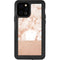 White Rose Gold Marble iPhone 12 Pro Waterproof Case
