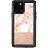 White Rose Gold Marble iPhone 12 Pro Waterproof Case