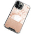 White Rose Gold Marble iPhone 13 Pro Clear Case