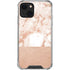 White Rose Gold Marble iPhone 14 Plus Clear Case