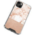 White Rose Gold Marble iPhone 14 Plus Clear Case