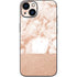 White Rose Gold Marble iPhone 15 Plus Skin
