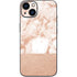 White Rose Gold Marble iPhone 14 Skin