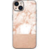 White Rose Gold Marble iPhone 15 Skin