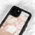 White Rose Gold Marble iPhone 15 Waterproof Case