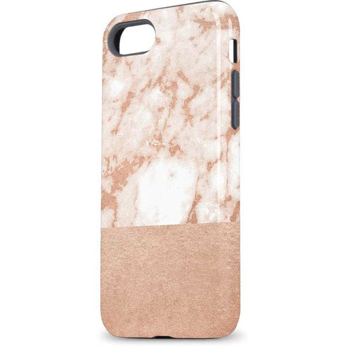 White Rose Gold Marble iPhone 8 Pro Case