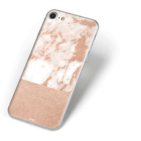 White Rose Gold Marble iPhone 8 Skin