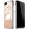 White Rose Gold Marble iPhone SE (2nd & 3rd Gen) Clear Case