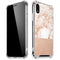 White Rose Gold Marble iPhone XR Clear Case