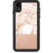 White Rose Gold Marble iPhone XR Waterproof Case