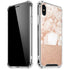 White Rose Gold Marble iPhone XS Max Clear Case