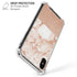 White Rose Gold Marble iPhone XS Max Clear Case