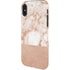White Rose Gold Marble iPhone XS Pro Case