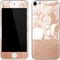 White Rose Gold Marble Apple iPod Skin