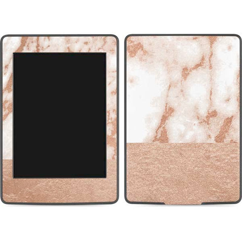 White Rose Gold Marble Amazon Kindle Skin