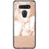 White Rose Gold Marble LG K51/Q51 Clear Case