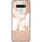 White Rose Gold Marble LG Stylo 6 Clear Case