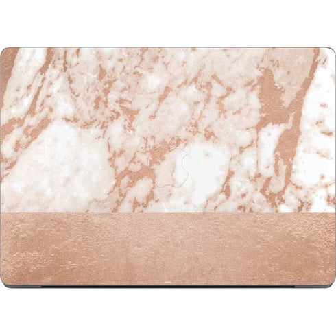 White Rose Gold Marble MacBook Pro 14in (2021-24) Skin
