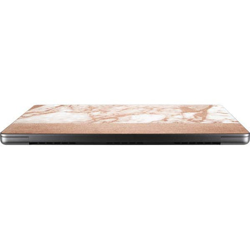 White Rose Gold Marble MacBook Pro 14in (2021-24) Skin