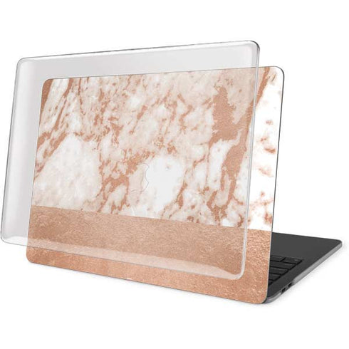 White Rose Gold Marble MacBook Pro 16in (2019-20) Case plus Skin