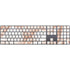 White Rose Gold Marble Magic Keyboard with Numeric Keypad Skin