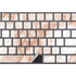White Rose Gold Marble Magic Keyboard with Numeric Keypad Skin
