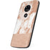 White Rose Gold Marble Moto E5 Play Skin