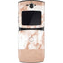 White Rose Gold Marble Motorola RAZR Skin