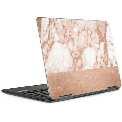 White Rose Gold Marble Notebook 9 Pro 13in (2017) Skin