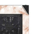 White Rose Gold Marble NZXT H510 Compact ATX Mid-Tower Case Skin
