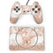 White Rose Gold Marble PlayStation Classic Bundle Skin