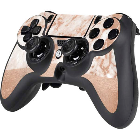 White Rose Gold Marble PS4/PC SCUF Impact Controller Skin
