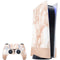 White Rose Gold Marble PS5 Bundle Skin